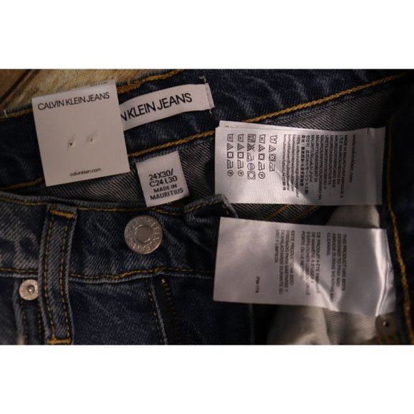 Calvin Klein High Rise Straight jeans Womens 24x30 - Picture 10 of 11